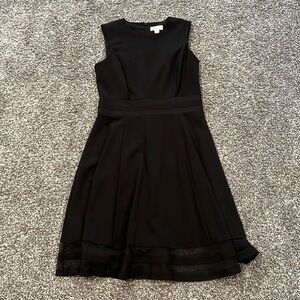 Calvin Klein Women's Black Sleeveless Knee Length Fit + Flare Dress - Size 8